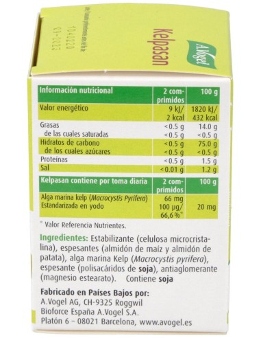 Kelpasan Comp. 120 de A.Vogel