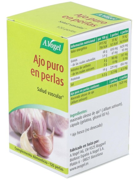 Ajo Puro 120Perlas de A.Vogel