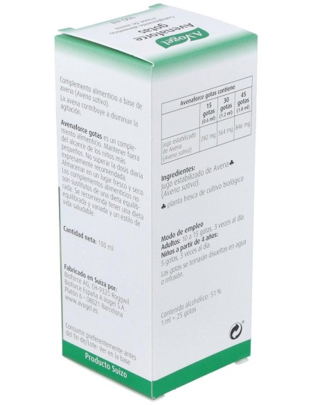 Avenaforce Gotas Ml 100 de A.Vogel