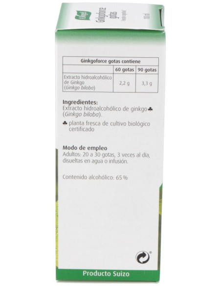 Ginkgoforce Gotas Ml 100 de A.Vogel