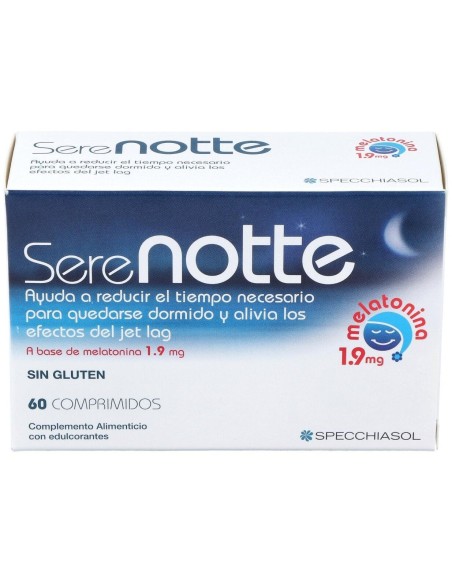 Melatonina 1'9 (Serenotte)-60 Masticables de Specchiasol