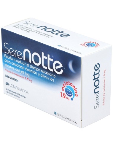 Melatonina 1'9 (Serenotte)-60 Masticables de Specchiasol