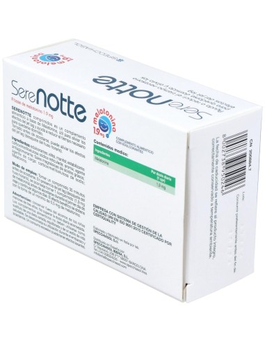 Melatonina 1'9 (Serenotte)-60 Masticables de Specchiasol