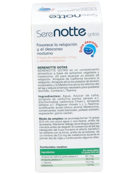 Melatonina 1,9Mg. (Serenotte) 50Ml. de Specchiasol