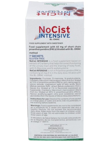 Nocist Intensive 7Sbrs. de Specchiasol