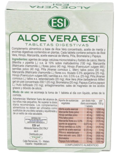 Aloe Vera Digestivo (Caja Blanca) 30Comp. de Trepatdiet-Esi
