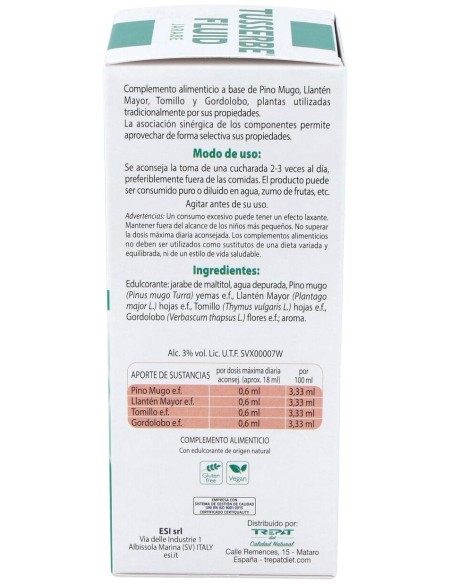 Tusserbe 2 Fluid Jarabe 180Ml. de Trepatdiet-Esi
