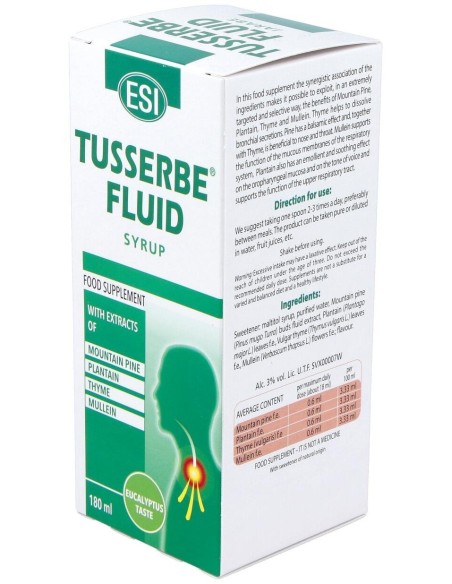 Tusserbe 2 Fluid Jarabe 180Ml. de Trepatdiet-Esi