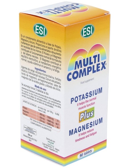 Multicomplex Potasio-Magnesio 90Comp. de Trepatdiet-Esi