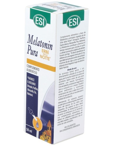 Melatonin Pura 1Mg.Con Erbe Della Notte 50Ml. de Trepatdiet-Esi