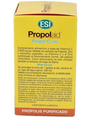 Propolaid Propol C 1000Mg. 20Comp.Eferv. de Trepatdiet-Esi
