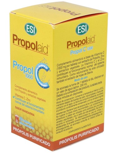 Propolaid Propol C 1000Mg. 20Comp.Eferv. de Trepatdiet-Esi