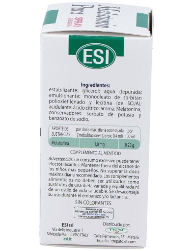 Melatonina Pura 1Mg. Spray 20Ml. de Trepatdiet-Esi