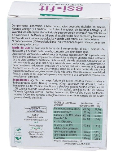 Esi Fit Activa Con Cafeina 40 Comp De Trepatdiet
