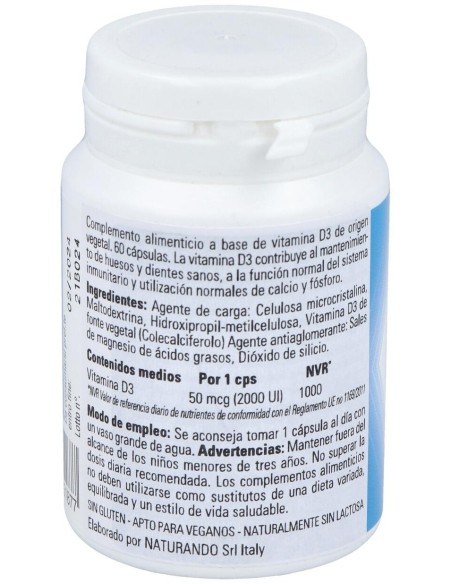 D3 Fast Vegan 60Comp. de Naturando