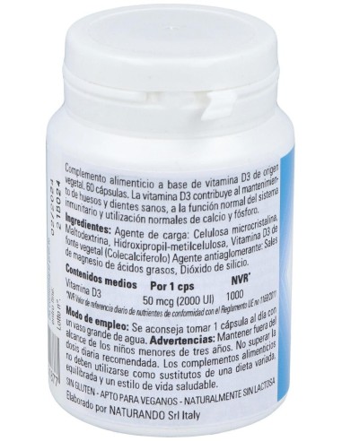 D3 Fast Vegan 60Comp. de Naturando