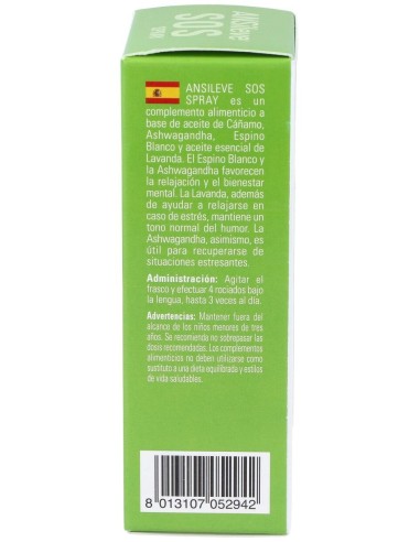 Ansileve Sos Spray 30Ml. Sg Vegan de Naturando
