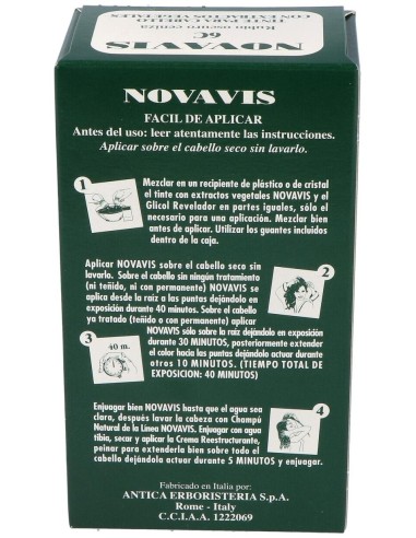 Tinte Novavis 6C Rubio Oscuro Ceniza 135Ml. de Novavis
