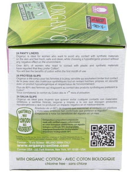 Salvaslip De Bolsillo 24Uds. de Organyc