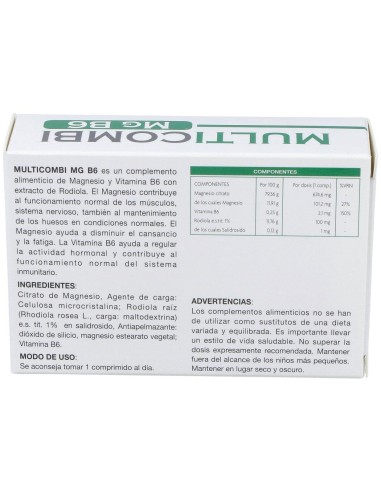 Multicombi Magnesio B6 30Comp. de Gricar