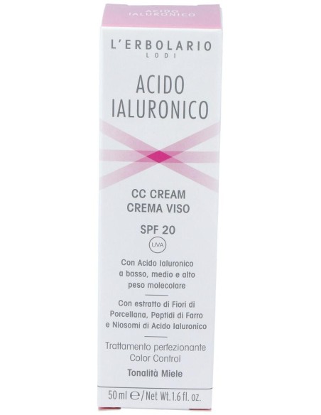 Acido Hialuronico Cc Crema Tono Miel 50Ml. de L´Erbolario
