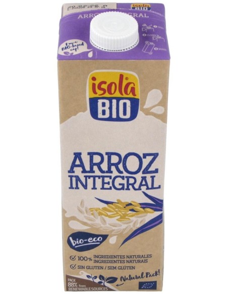 Bebida Vegetal De Arroz Integral 1Lt  S/A de Isola