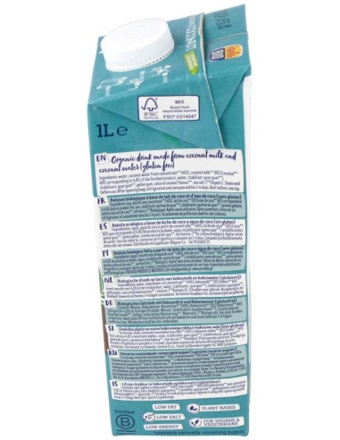 Bebida Vegetal De Coco Supreme 1Lt 6Uds. de Isola