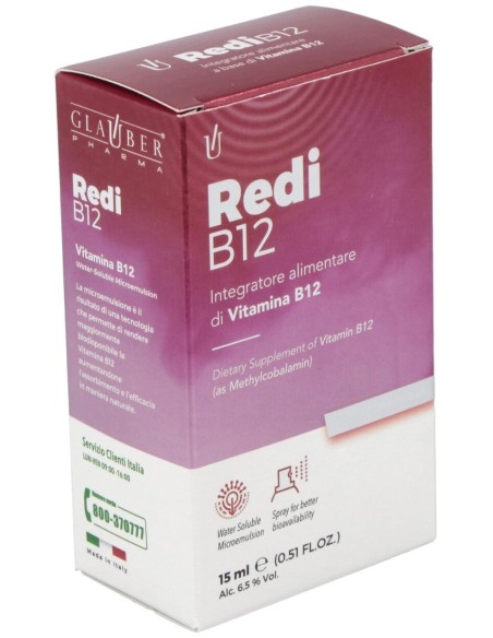 Redi B12 Spray 15Ml. de Glauber Pharma