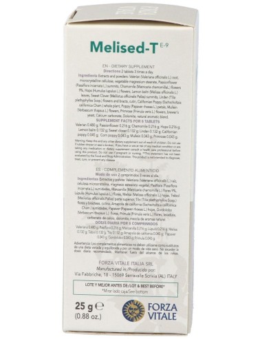 Melised-T (Camomila Composta) Relaj. 60Comp de Forza Vitale