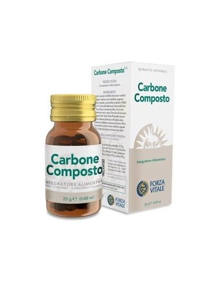 Carbone Composto  25Gr.Comprimidos de Forza Vitale