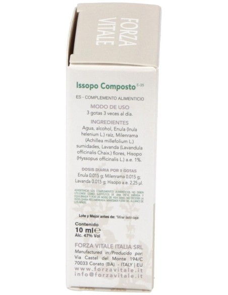 Issopo Composto (Estaño) Metal Espagirico 10Ml. de Forza Vitale