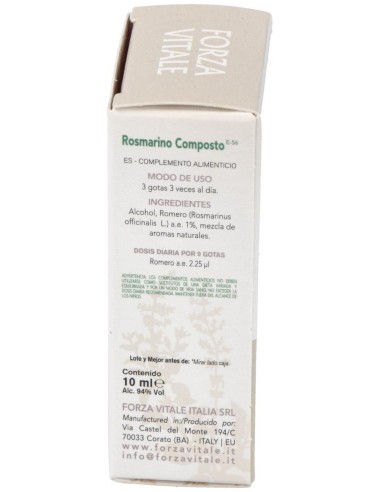 Rosmarino Composto (Plomo) Metal Espagirico 10Ml. de Forza Vitale