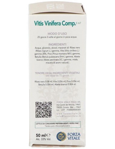 Vitis Vinifera Composta Extracto 50Ml. de Forza Vitale
