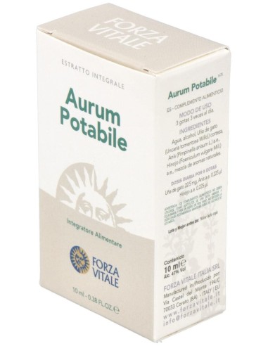 Aurum Potable (Oro) Metal Espagirico 10Ml. de Forza Vitale