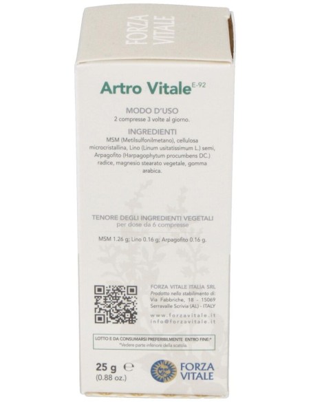 Artro Vitale  25Gr.Comprimidos de Forza Vitale