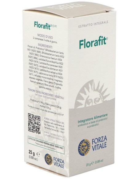Florafit Probiotico  25Gr.Comprimidos de Forza Vitale