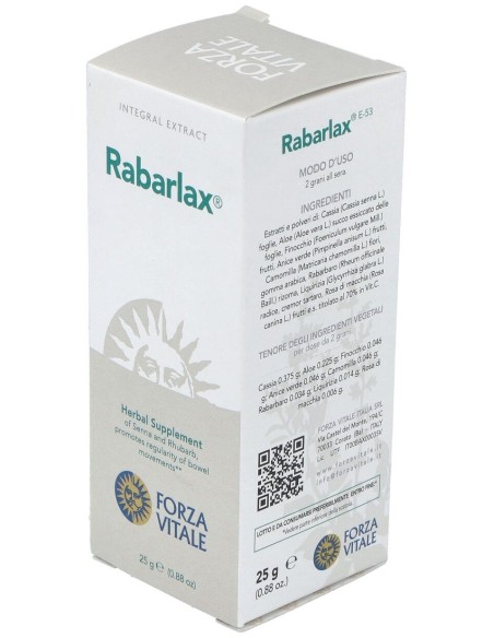 Rabarlax Laxante 25Gr.Comprimidos de Forza Vitale