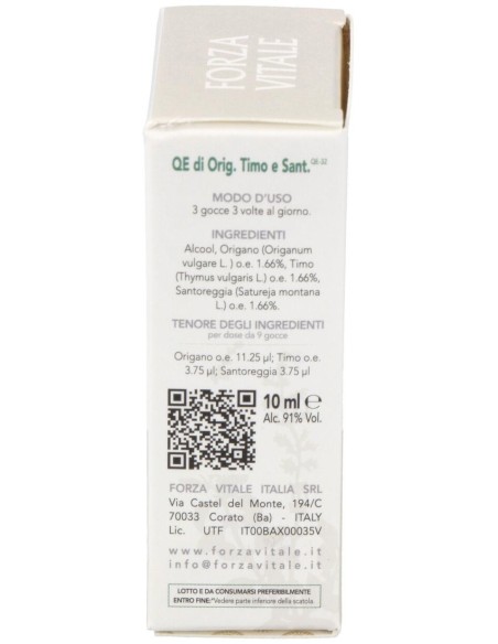 Quinta Esencia Oregano-Tomillo-Ajedrea 10Ml. de Forza Vitale