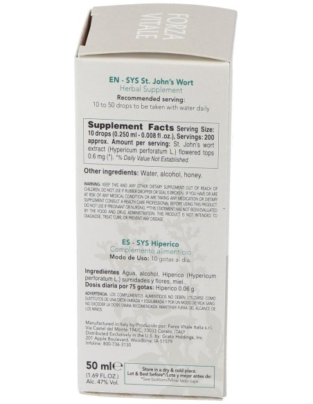 Sys.Hiperico 50Ml. de Forza Vitale