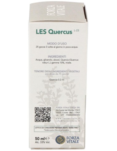 Les Quercus Pedunculata Encina 50Ml. de Forza Vitale