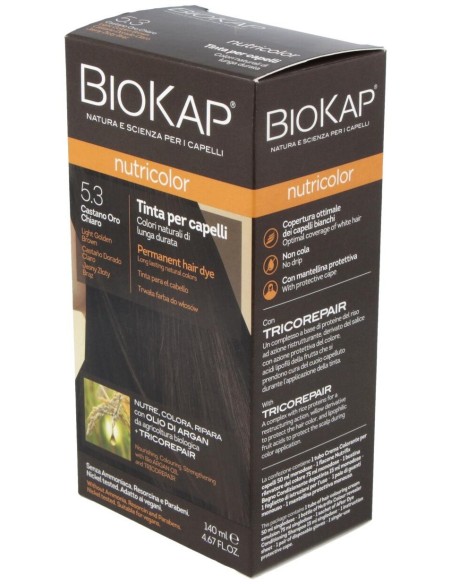 Tinte Castaño Claro Dorado 140Ml. ·5.3 de Biokap