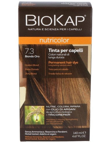 Tinte Golden Blond Dye 140Ml. Rubio Dorado ·7.3 de Biokap