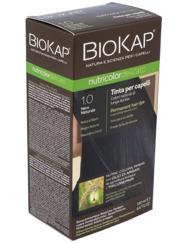 Tinte Natural Black 140Ml Negro 1.0 Delicato de Biokap