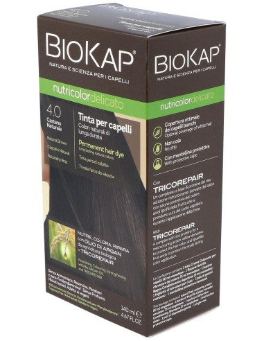 Tinte Brown Gentle Dye 140Ml. Castaño Natural 4.0 de Biokap
