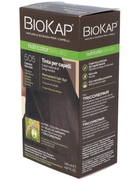 Tinte Castaño Avellana 140Ml. 5.05 Delicato de Biokap