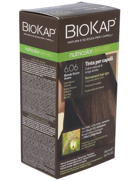Tinte Rubio Oscuro Habana 140Ml 6.06 Delicato de Biokap