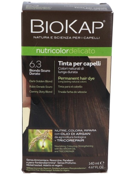 Delicato 6.30 Rubio Dorado Oscur 140 ml      de Biokap
