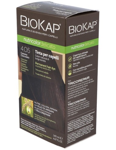 Tinte Castaño Chocolate  140Ml. 4.05 Delicato de Biokap