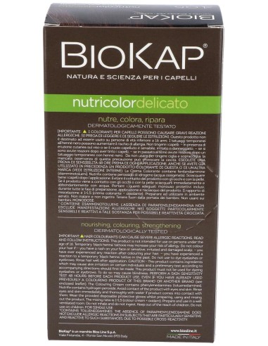 Tinte Castaño Chocolate  140Ml. 4.05 Delicato de Biokap