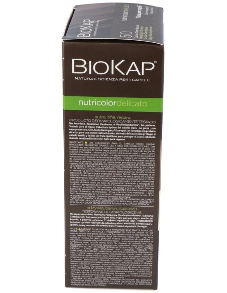 Tinte Castaño Claro Natural  140Ml. 5.0 Delicato de Biokap